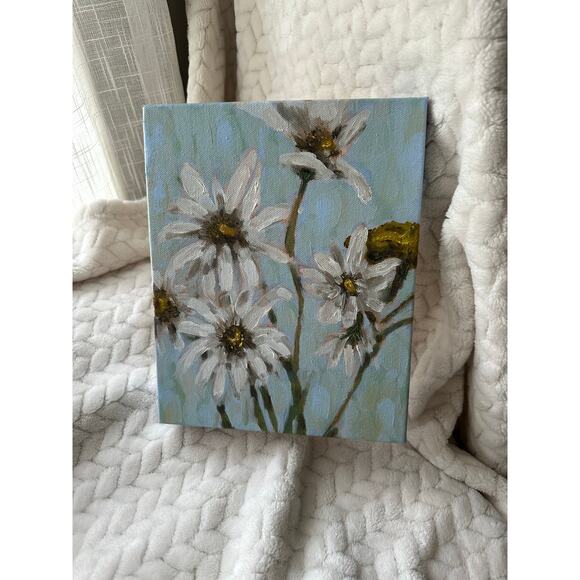 Original Oil Painting of Daisies 8x10 inches - Picture 7 of 7